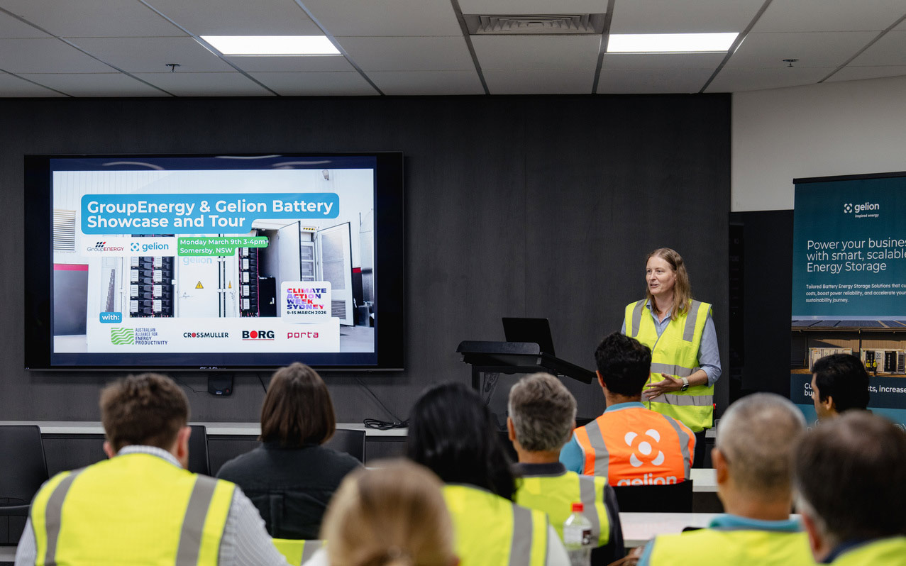 Katrina Boyd presenting at the Battery Showcase Day